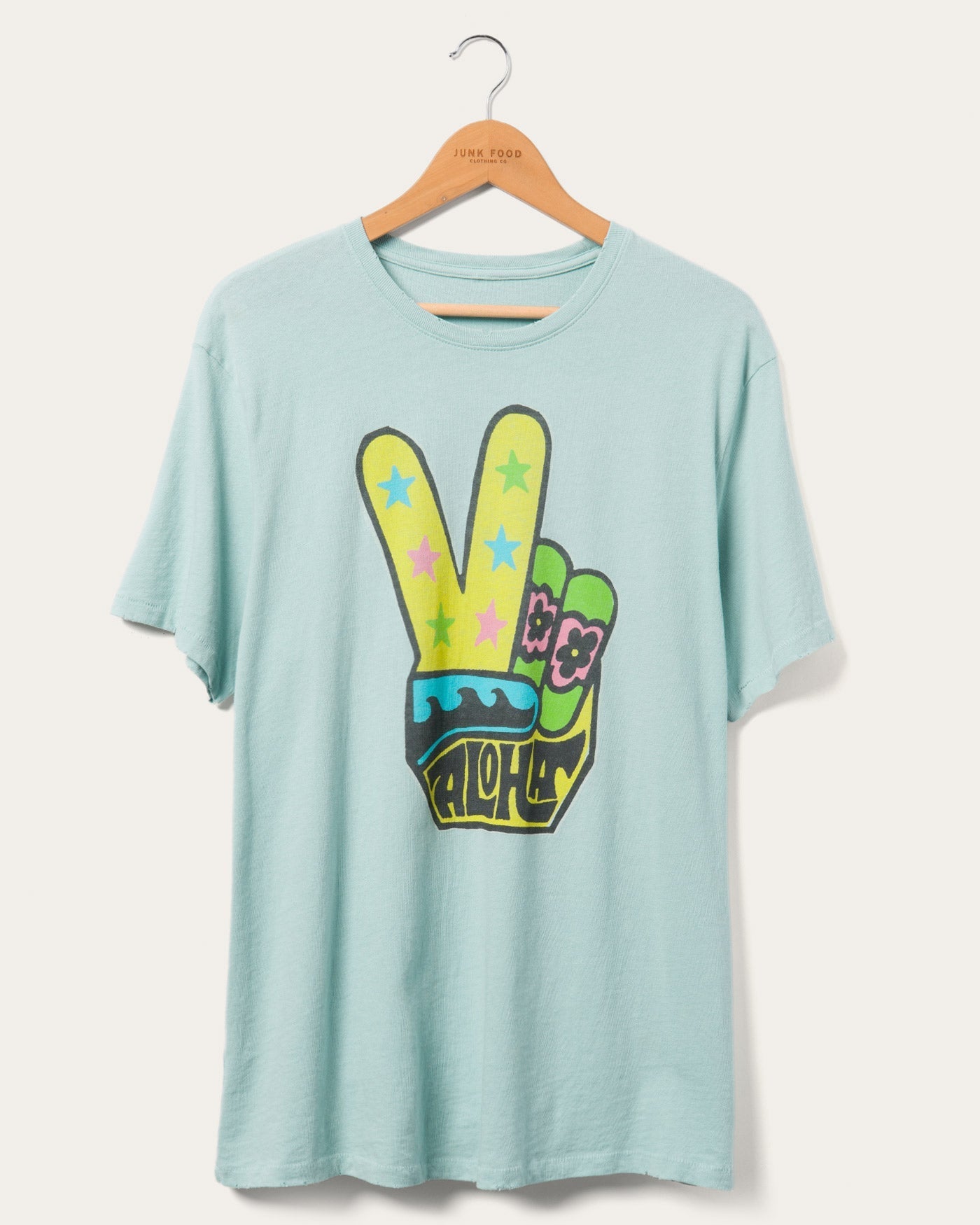 

Футболка Aloha Color Vintage Junk Food Clothing, цвет mineral