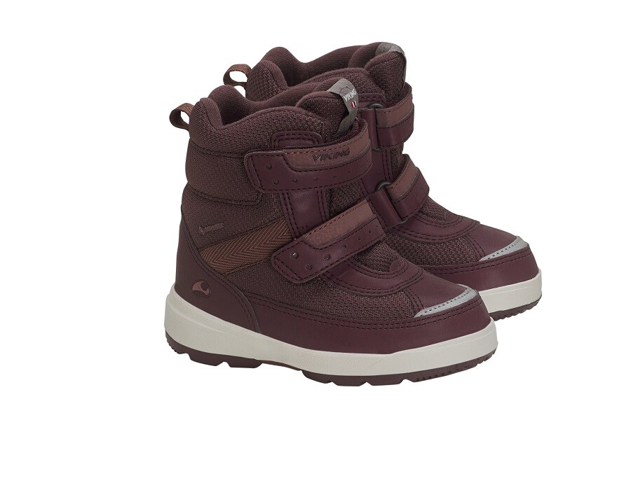 

Ботинки зимние Viking Boots Play Hight Gtx R на липучках, виноградный