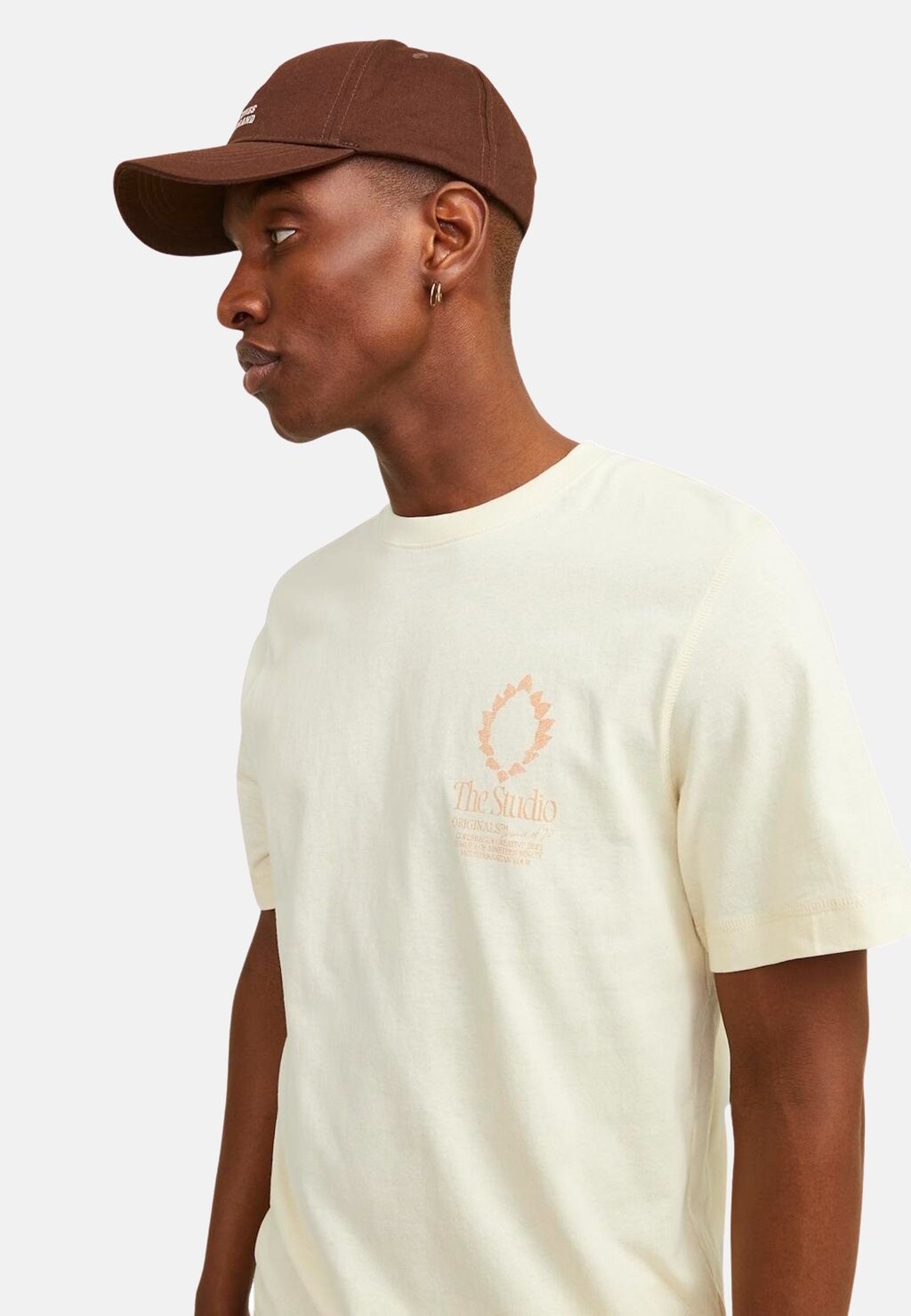 

Футболка с принтом NOTO GRAPHIC KURZARM Jack & Jones, бежевый
