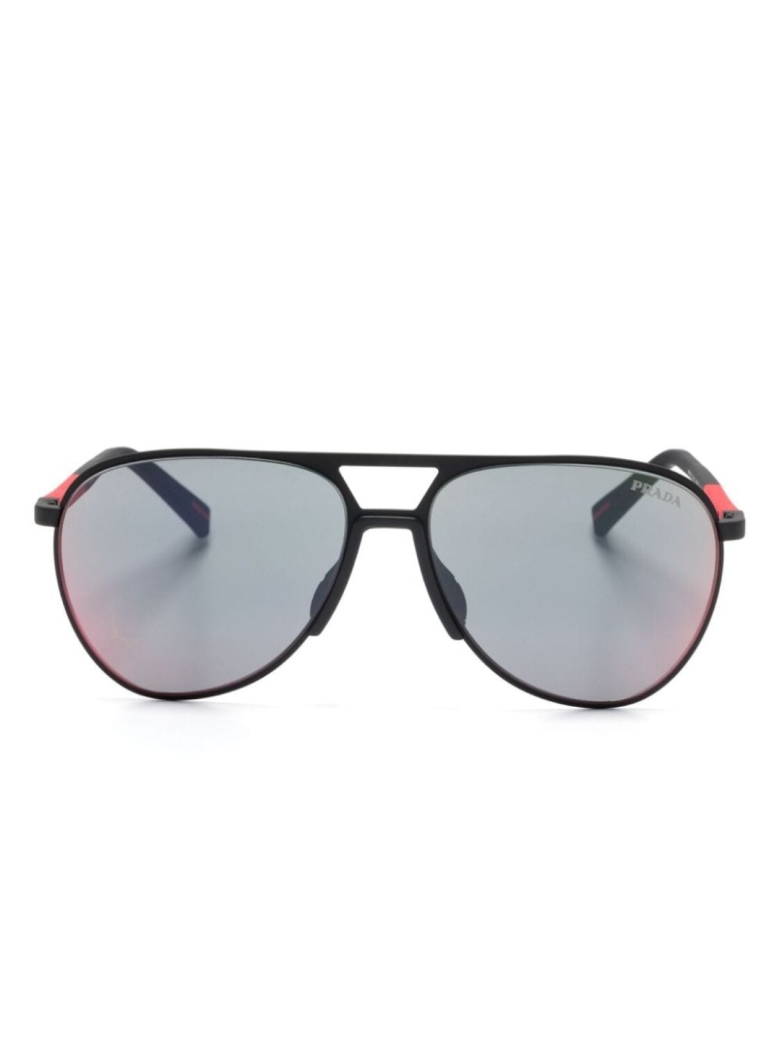 

Prada Eyewear солнцезащитные очки в оправе пилота, черный
