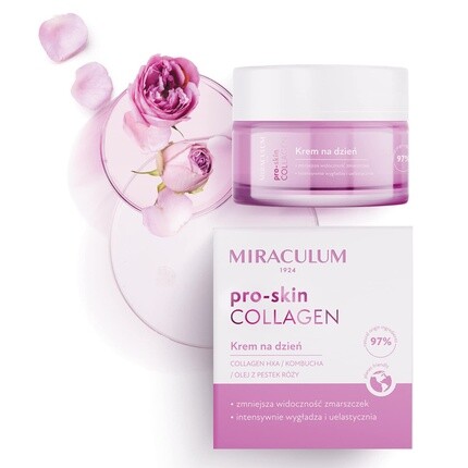 Крем для лица Miraculum — Collagen Pro-Skin Дневной против морщин Оживляет Разглаживает морщины Коллагеновый чайный, 50 мл — фото 2