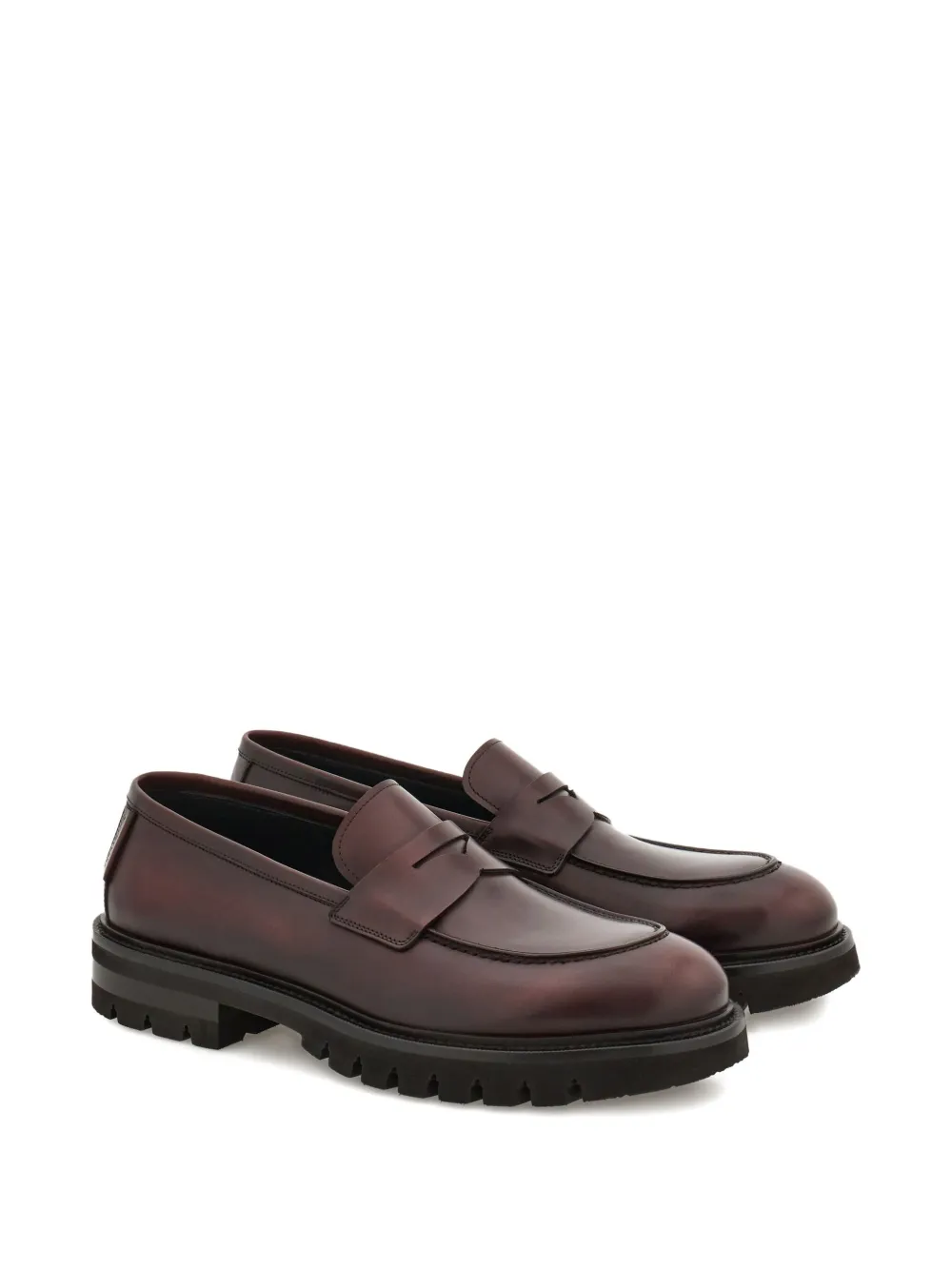 Пенни-лоферы с ремешком-седлом Ferragamo, коричневый — фото 2
