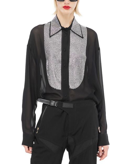 

Рубашка Circe Жоржетта PINKO, цвет Black