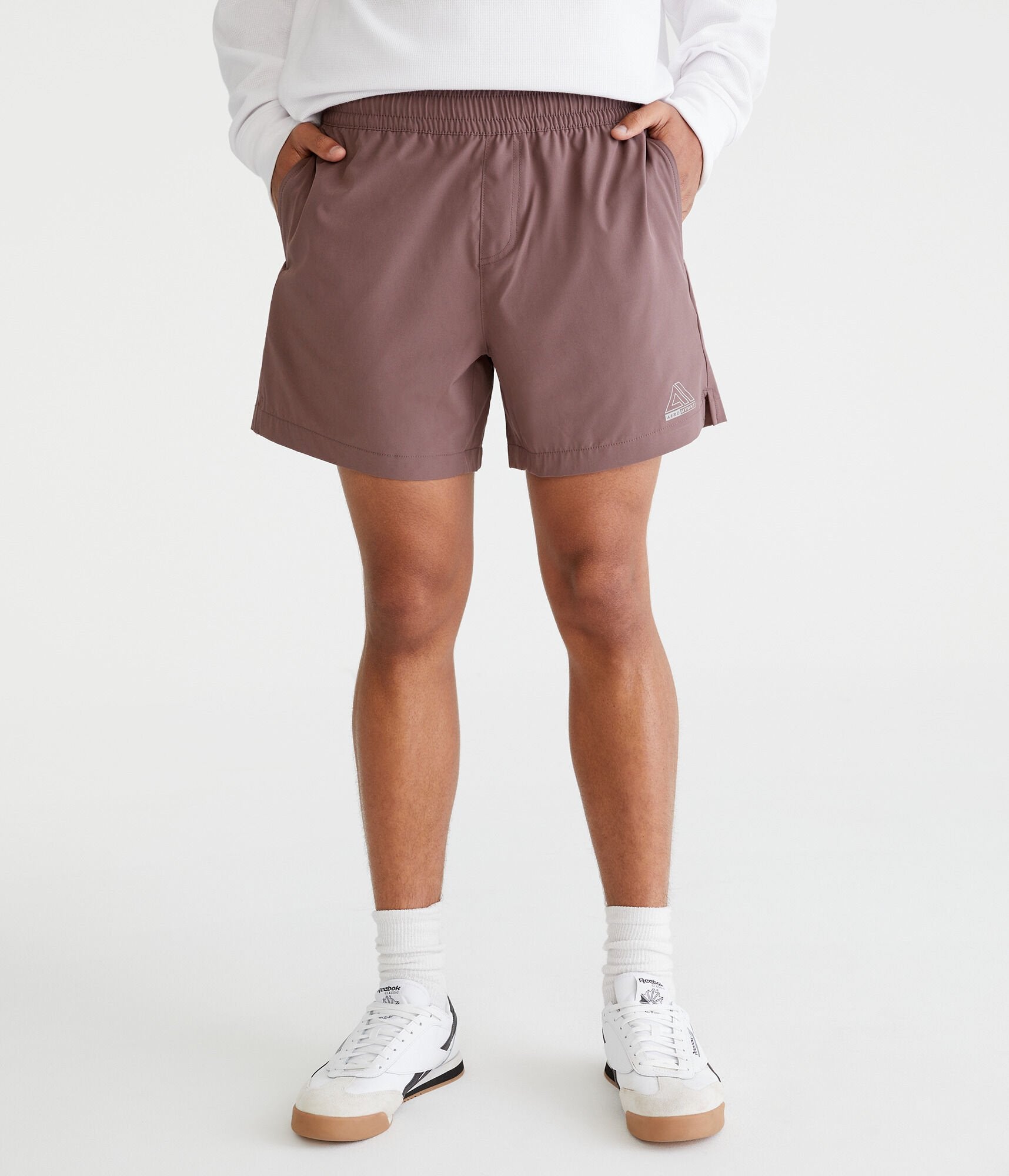 

Aeropostale Mvmnt Гибридные активные шорты 5.5", фиолетовый