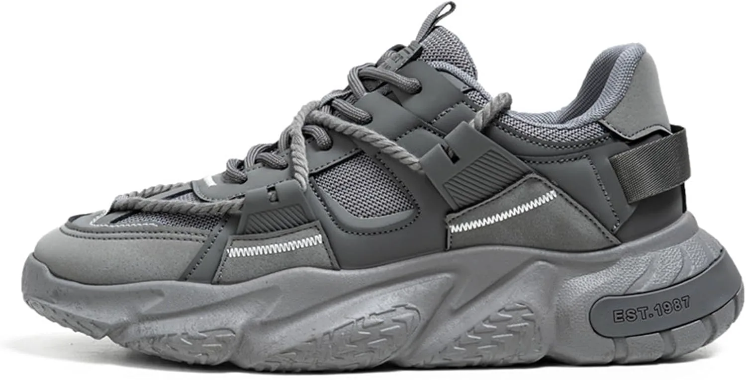 

Мужские дорожные кроссовки GSIGUL, легкие прогулочные кроссовки, амортизирующие мужские кроссовки, спортивно-повседневная обувь для мужчин, серый