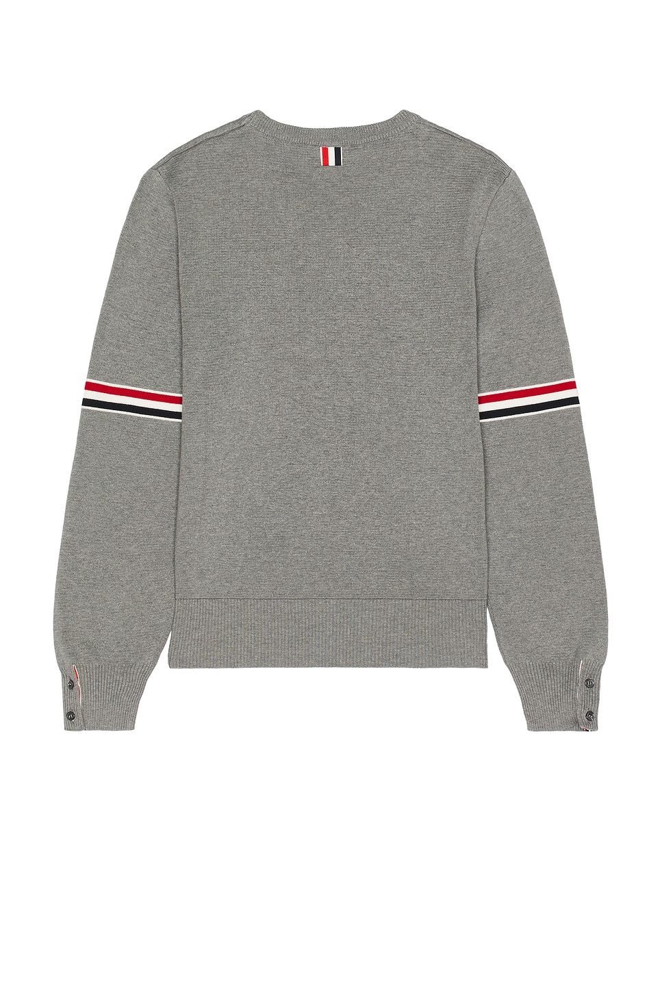 

Пуловер Milano Stitch с круглым вырезом Thom Browne, цвет Lt Grey