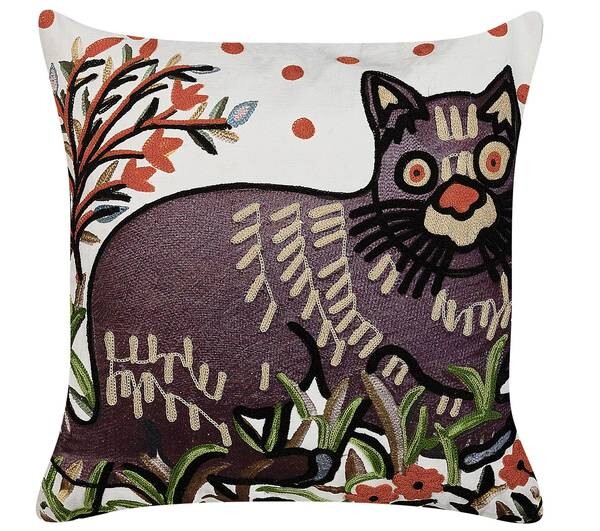 

Декоративная подушка Beliani PHUSRO, 50x50x50 см цвет schwarz/braun/multicolor/weiß