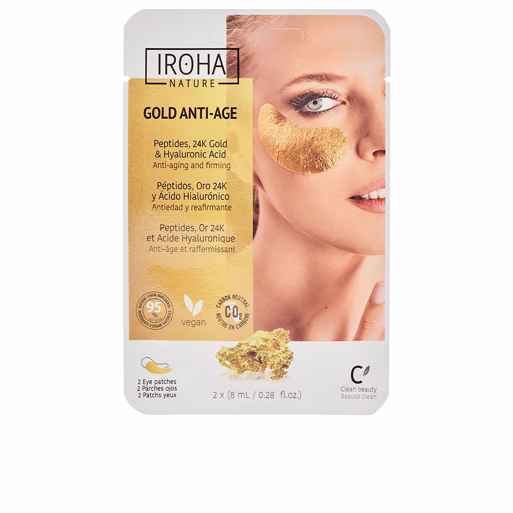 

Контур вокруг глаз Oro 24k parches para ojos de foil reafirmantes Iroha nature, 2шт