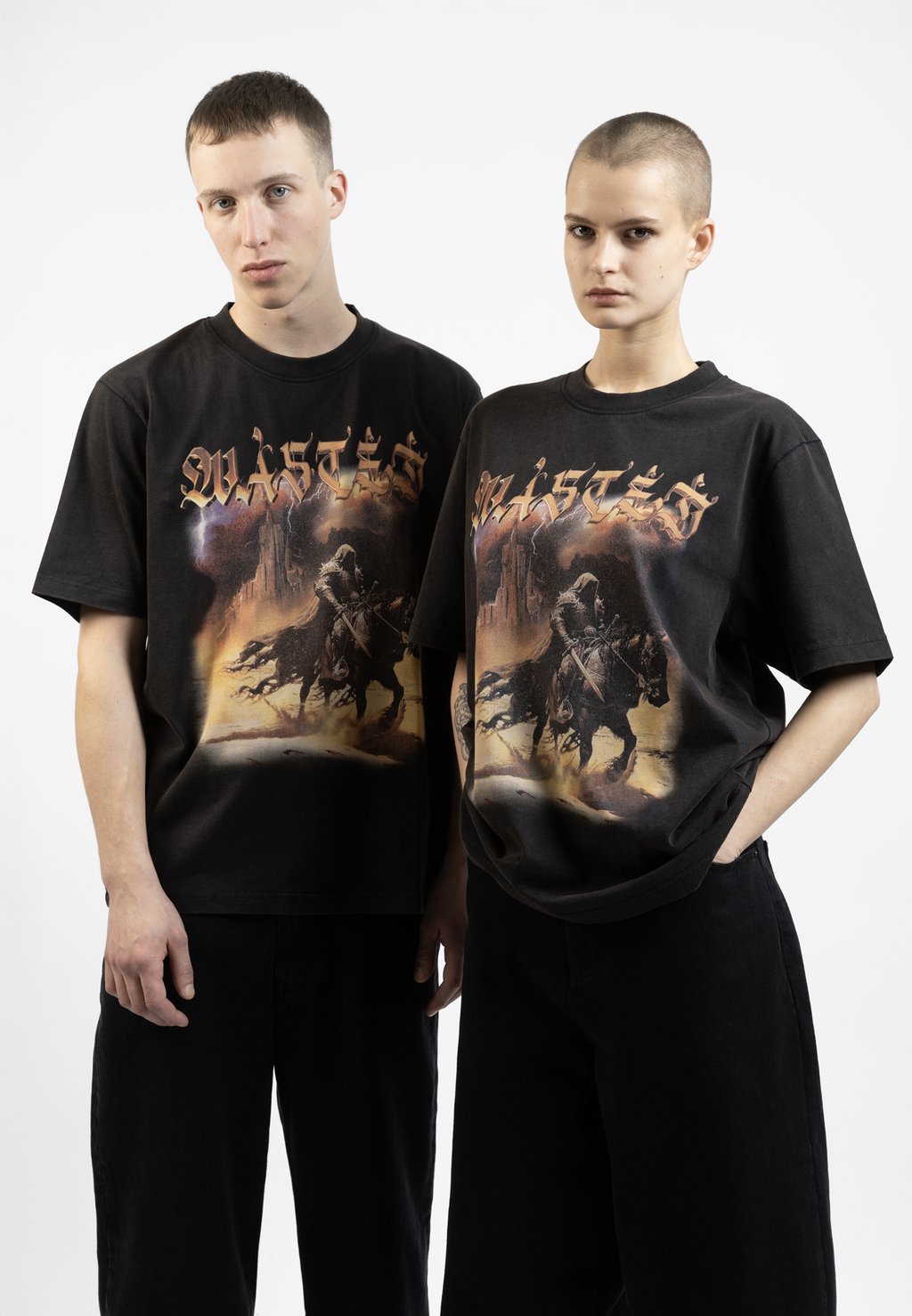 

Футболка с принтом MIRAGE UNISEX Wasted Paris, черный