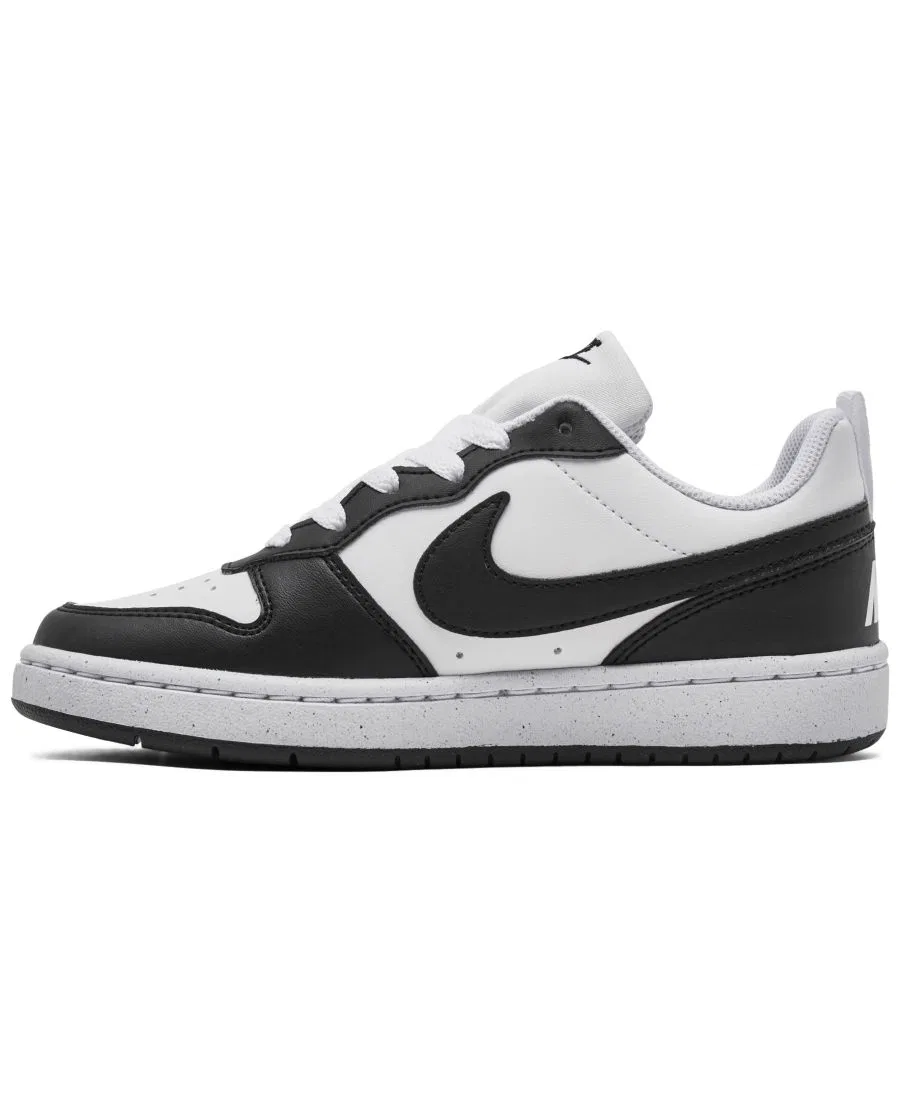 Детские повседневные кроссовки Big Kids Court Borough Low Recraft от Finish Line Nike, белый/черный — фото 3
