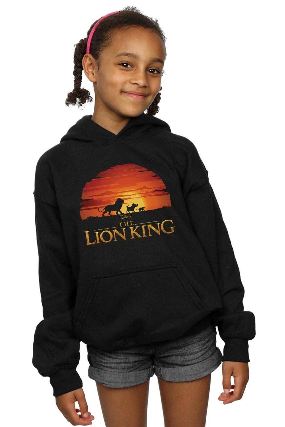 

Толстовка с логотипом The Lion King Movie Sunset Disney, черный