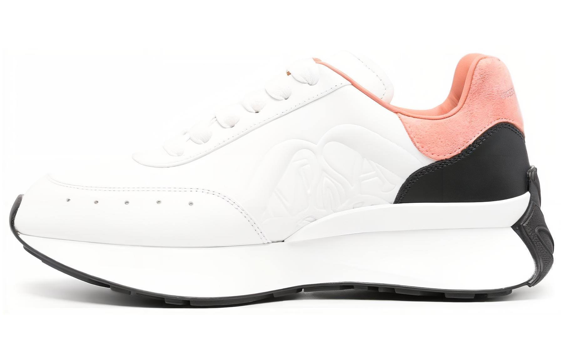 Футболка женская Sprint Runner 'White Black Pink' Alexander McQueen