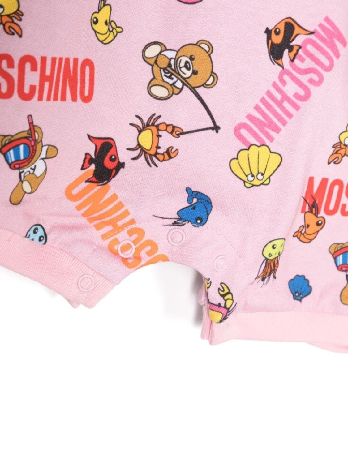 Moschino Kids комплект из двух боди с принтом Teddy Bear, розовый — фото 3