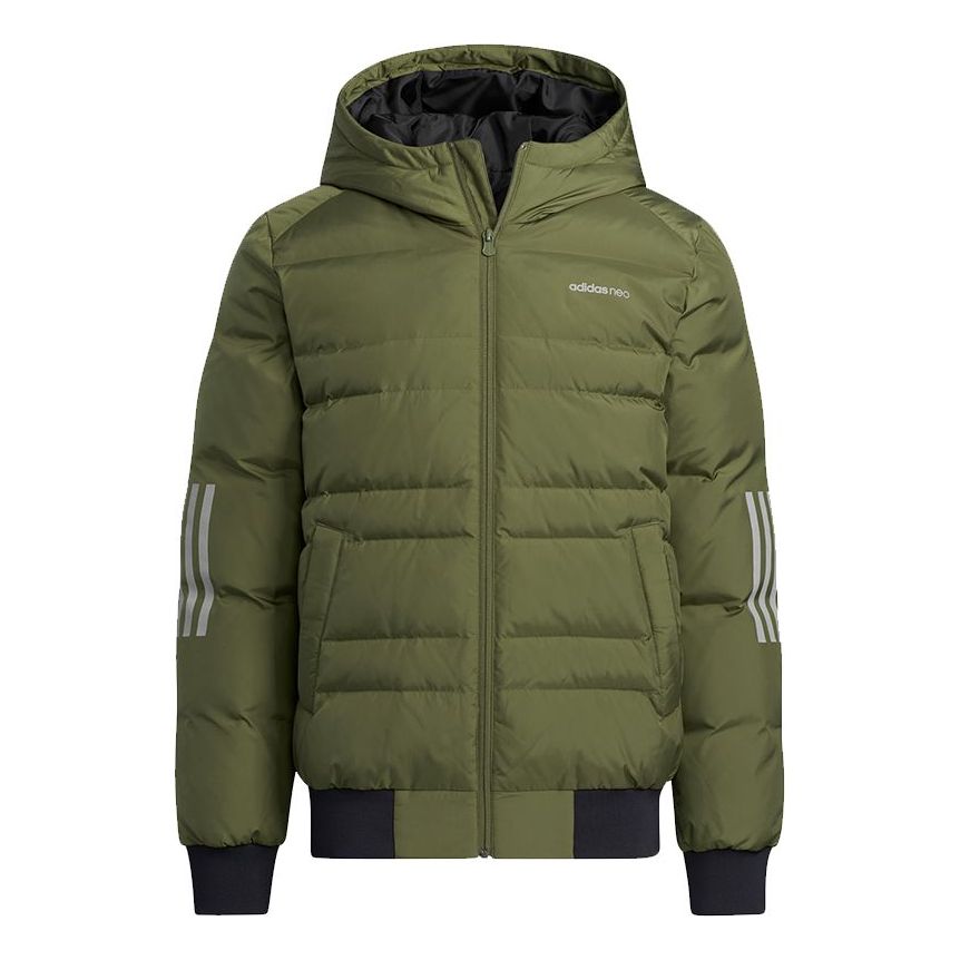 

Куртка adidas neo M Dwn 3S Puf Jk Metallic Sports hooded down Jacket H45270