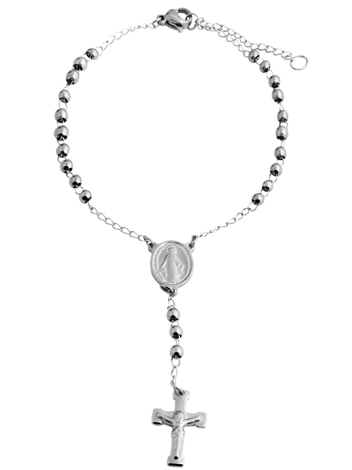 

Adeliás Женский браслет из нержавеющей стали, 18 см, серебристый