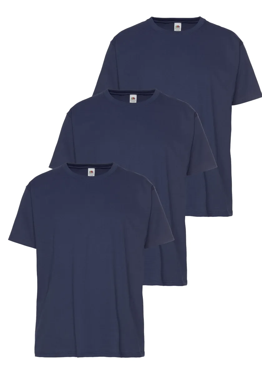

Футболка Fruit of the Loom с круглым вырезом, цвет Navy, Navy, Navy