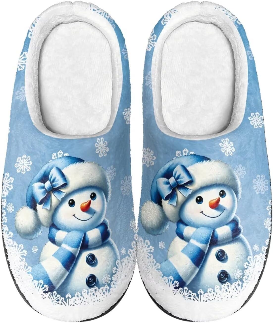 

Тапочки Showudesigns для женщин и мужчин, удобная обувь, теплые, Kawaii Snowman