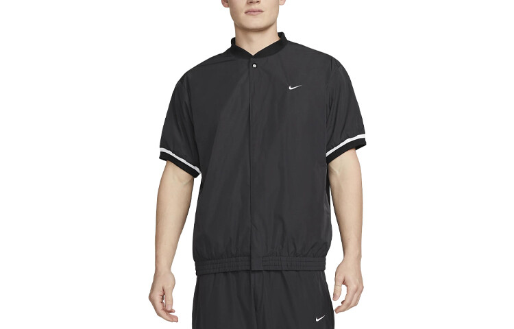 Рубашка для баскетбола с коротким рукавом Authentics Warm Up Nike, черный — фото 2