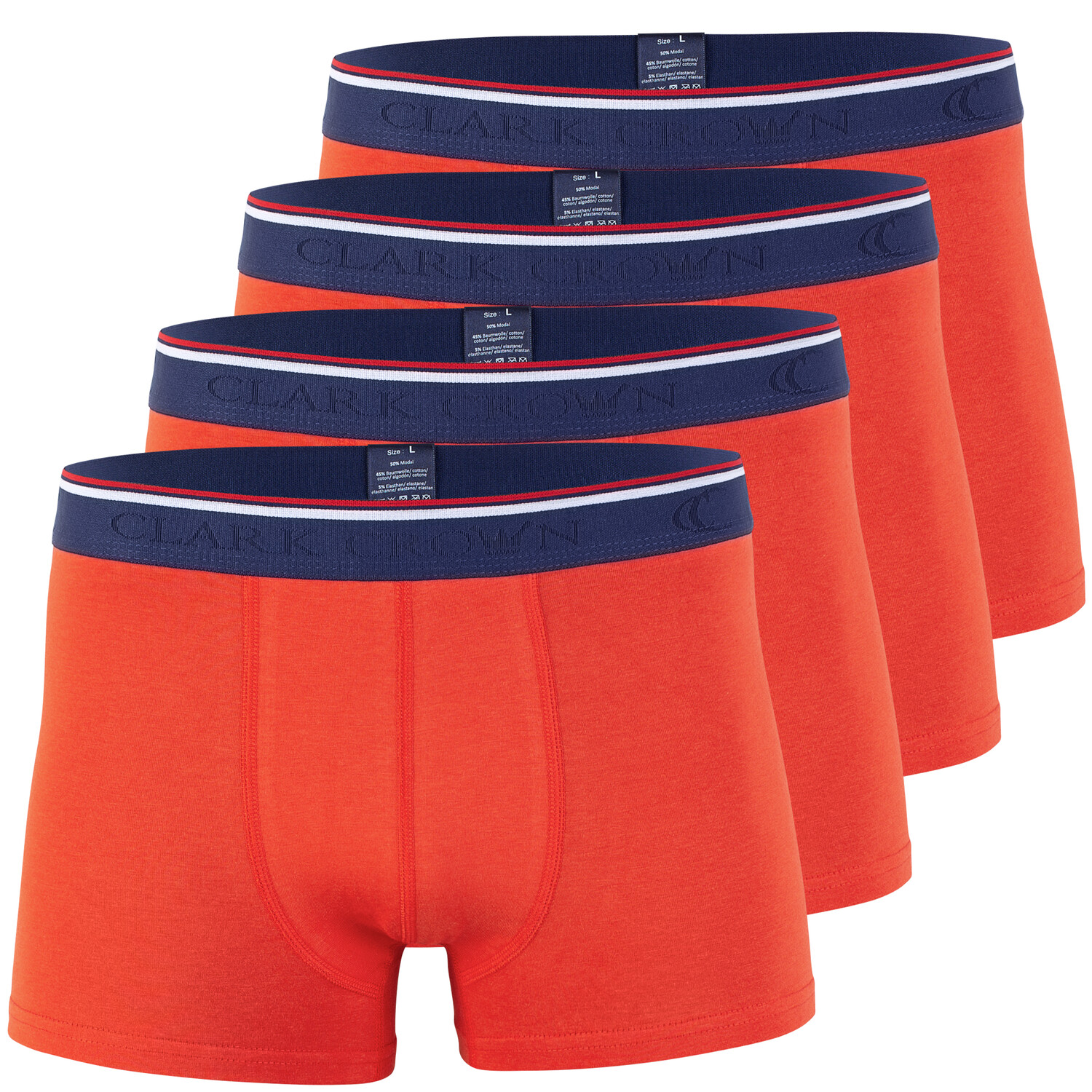 

Боксеры Clark Crown Modal Boxershorts 4 шт, цвет Cherry Tomato