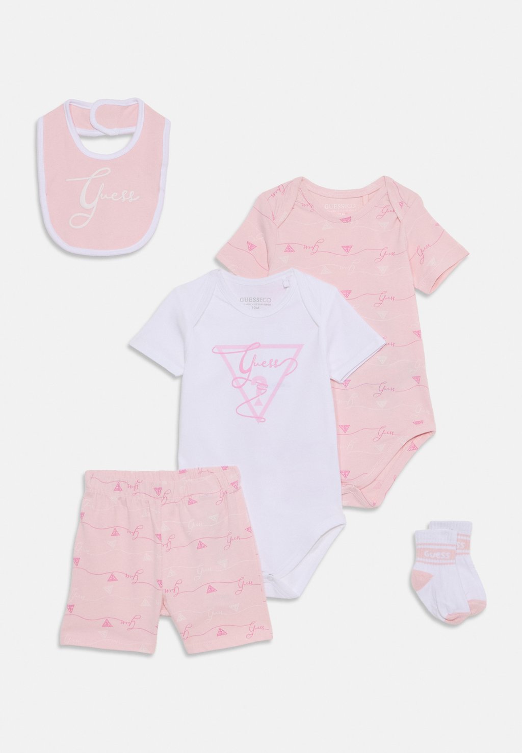 

Футболка с принтом 5 PACK SET Guess, цвет Ballet Pink