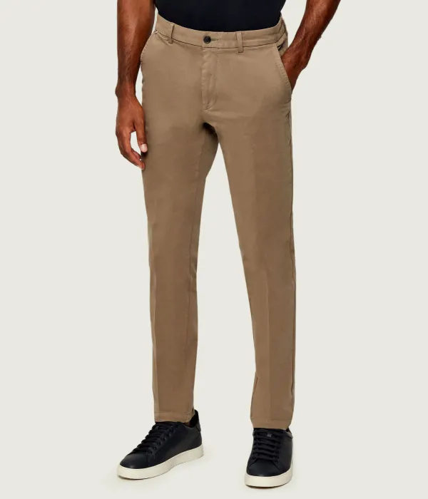 Брюки-Чинос h-kaiton1 Slim fit Boss, коричневый — фото 3