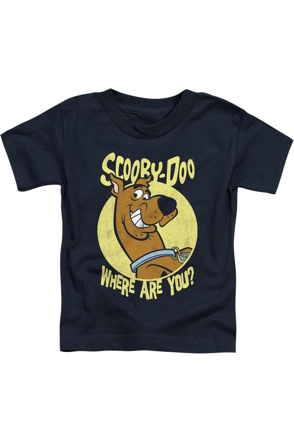 

Футболка с коротким рукавом Scooby Doo Where Are You для малышей Gildan, темно-синий