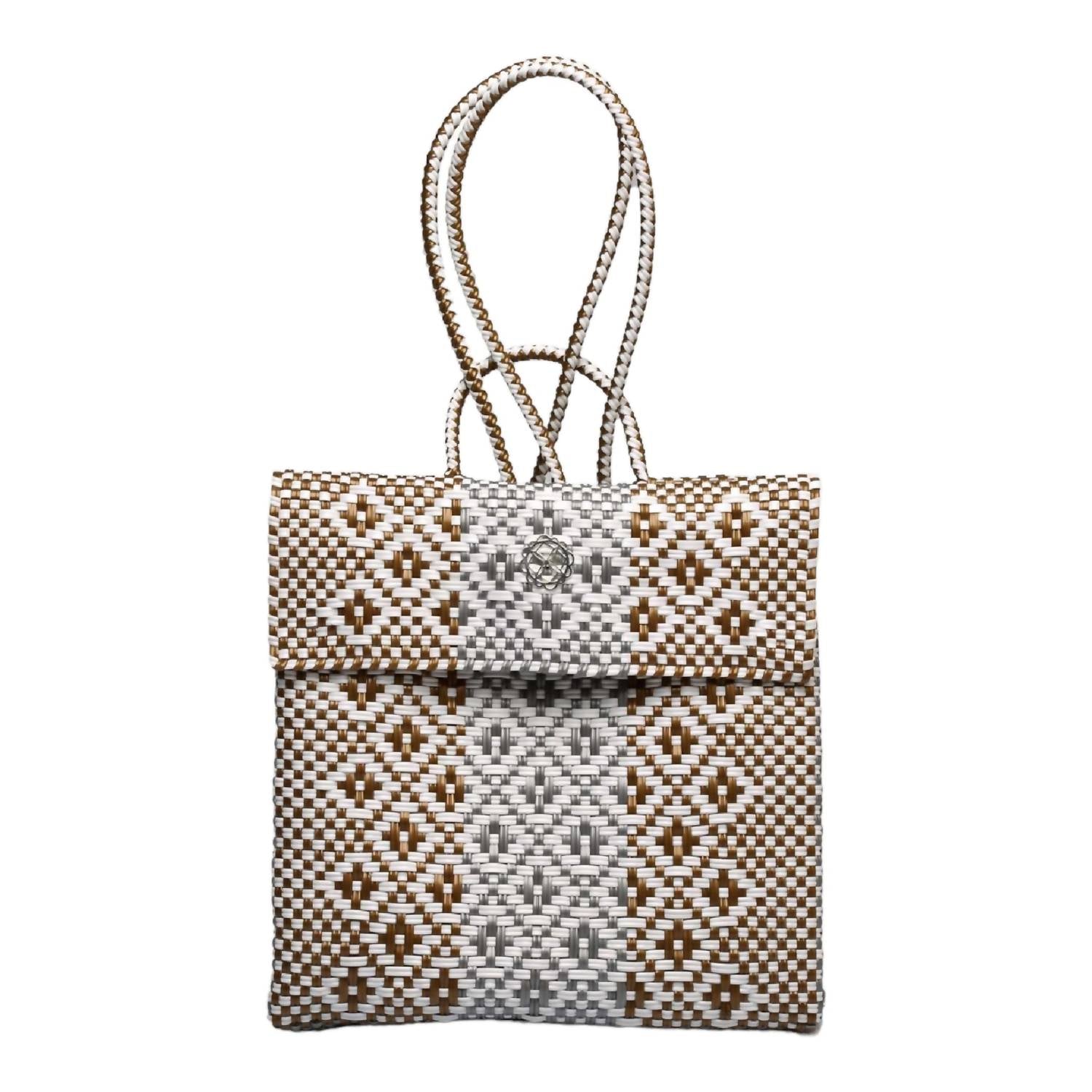 

Женский рюкзак Native в золотисто-серебристом ацтекском стиле Lola's Bag