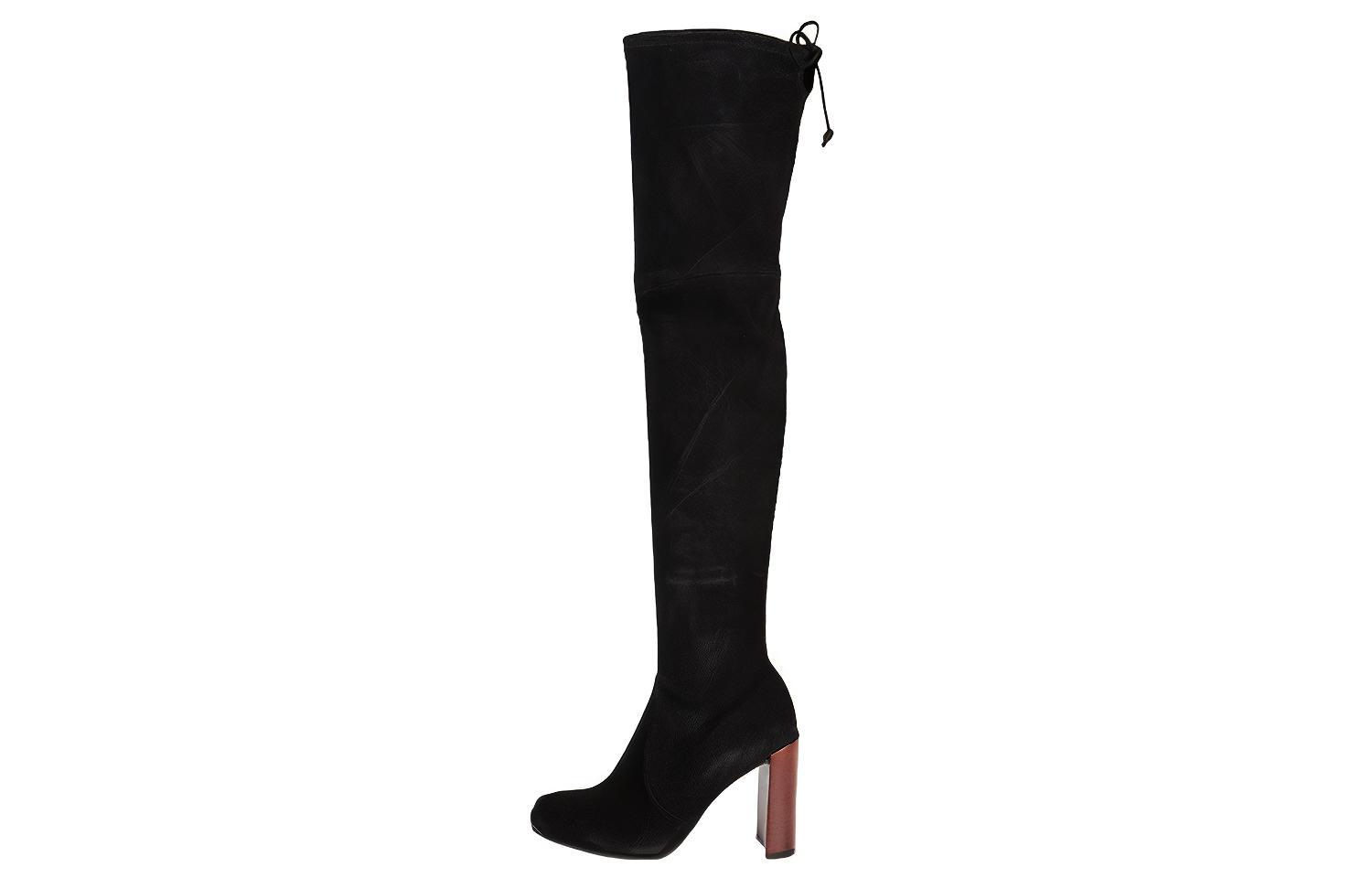 Ботфорты SW 10,5 см Женские Черные Stuart Weitzman