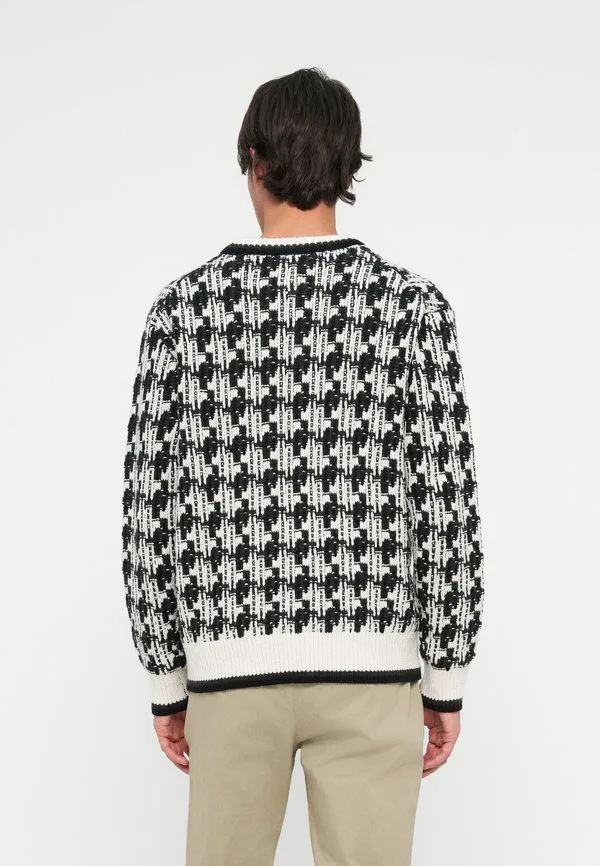 Свитер из смесовой шерсти с текстурой «гусиная лапка». Tommy Hilfiger, Black/Ivory Petal — фото 3