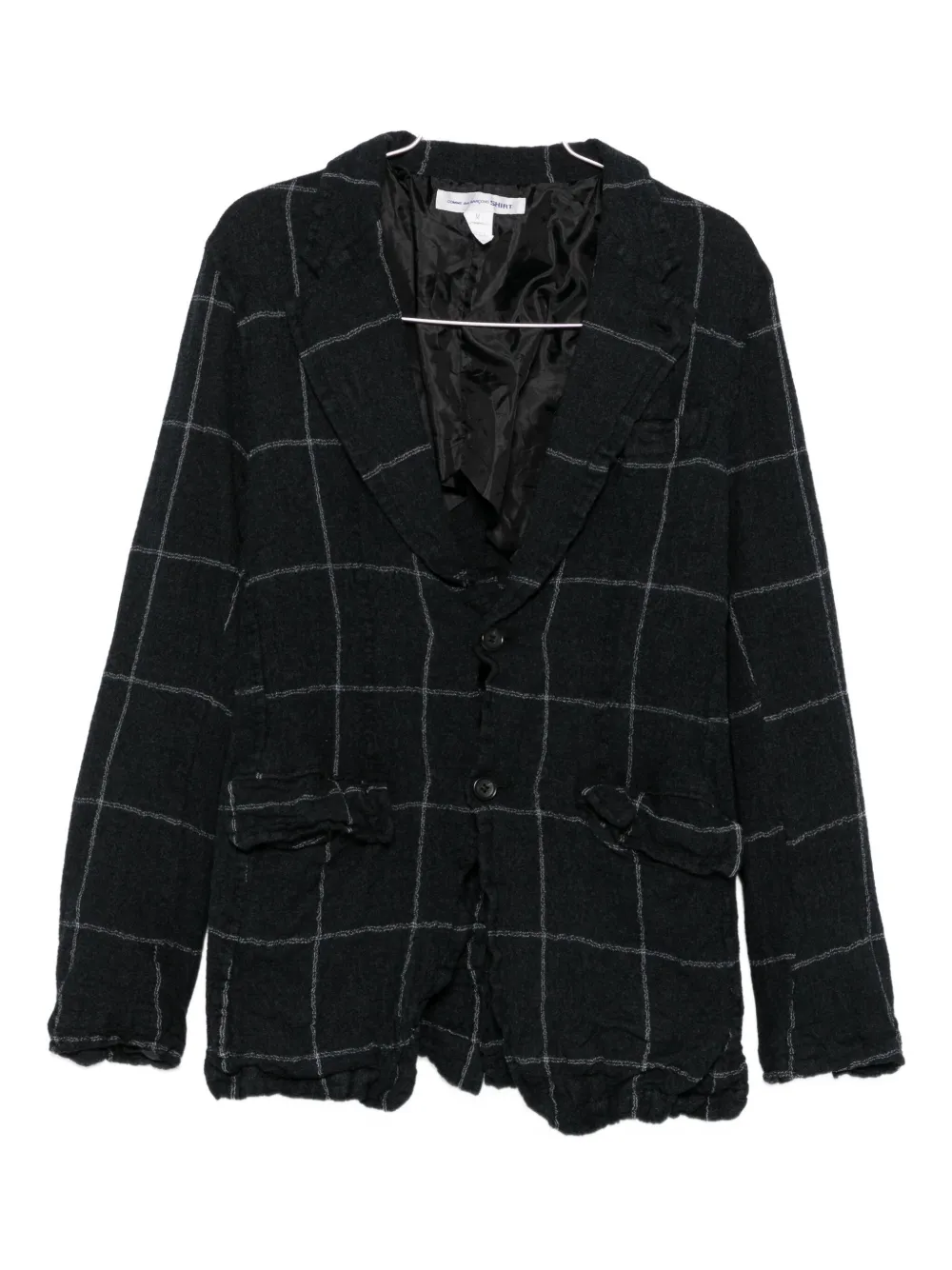 

Клетчатый блейзер Comme Des Garçons Shirt, серый