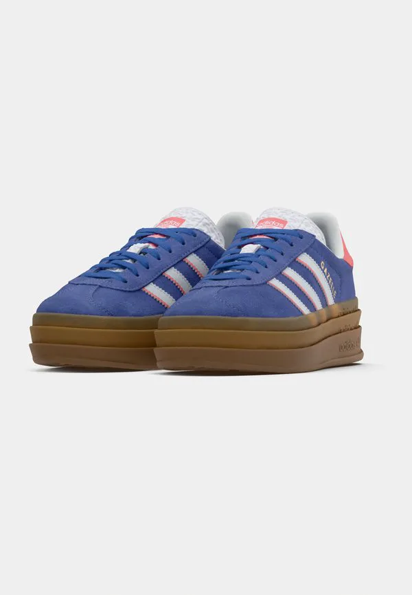 Кроссовки gazelle bold унисекс Adidas Originals, Real Lilac/Footwear White/Gold-Coloured Metallic — фото 3