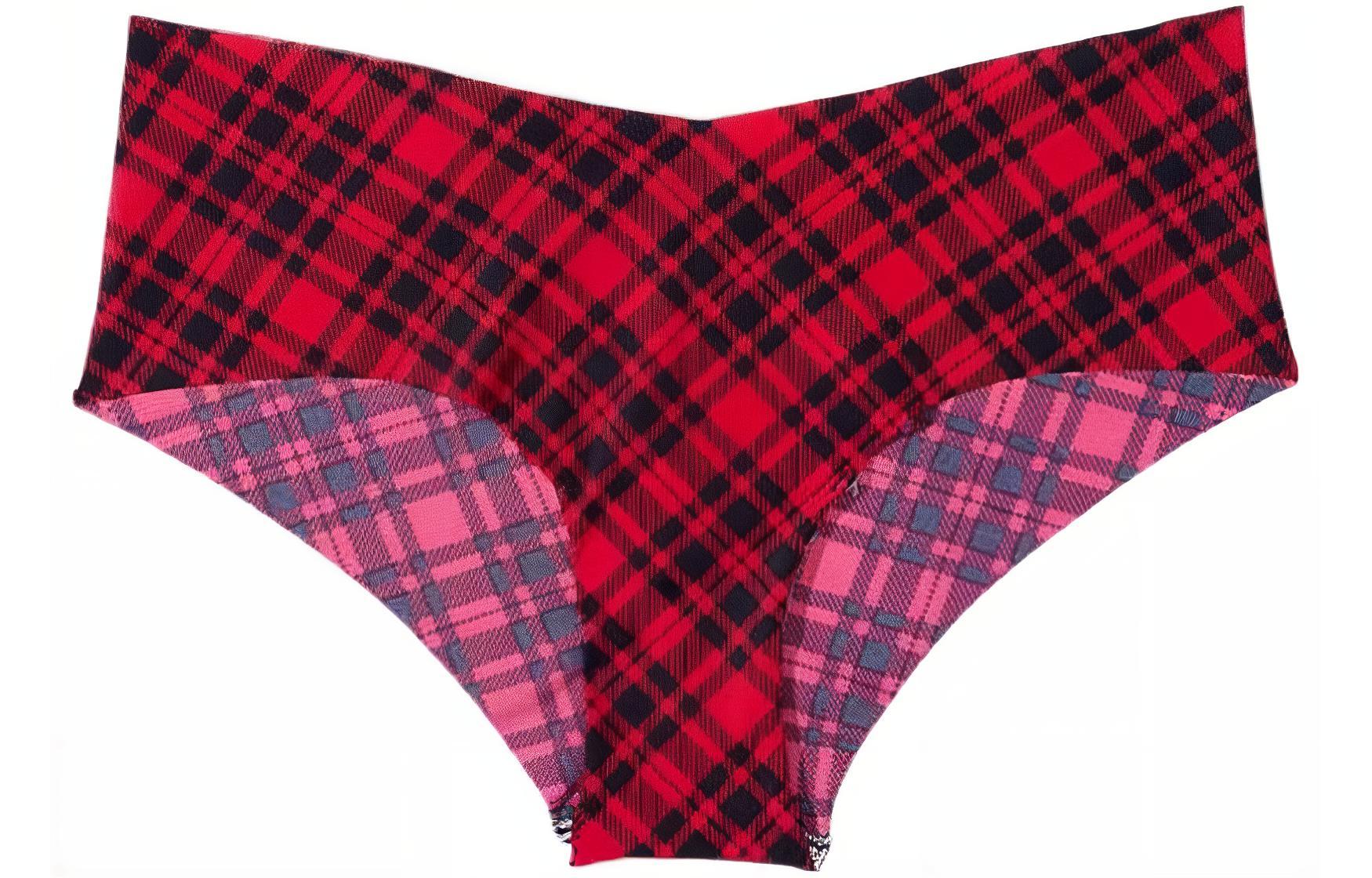 

Женские трусики Victoria's Secret, черный красный plaid