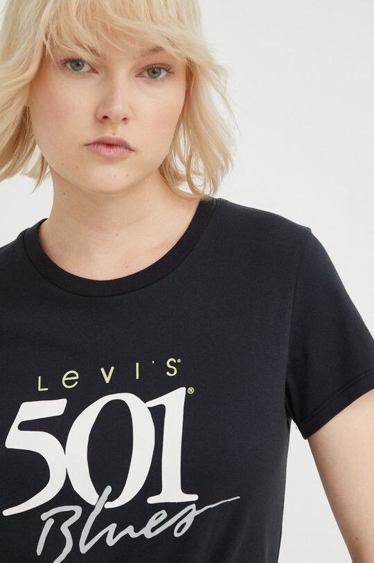 

Хлопковая футболка Levi's, черный