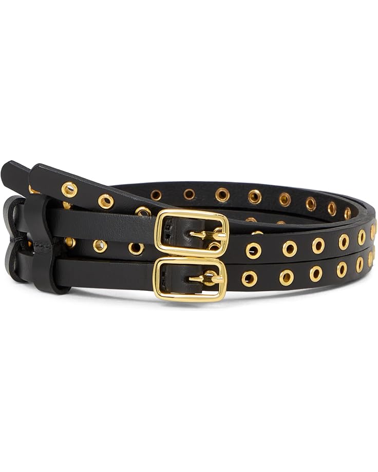 

Ремень Madewell Grommet Belt, цвет True Black