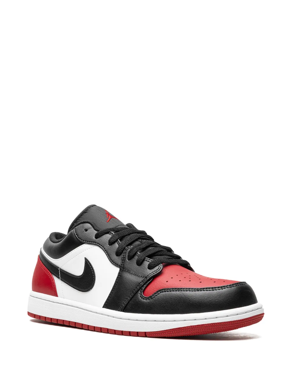 Кроссовки Air Jordan 1 Low Bred Toe, черный — фото 2