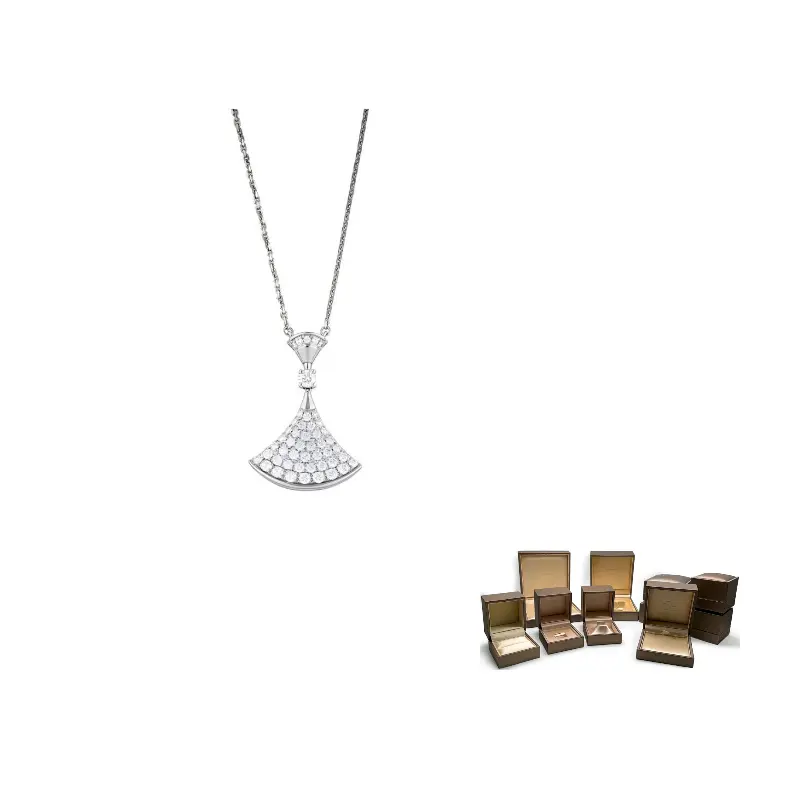 

BVLGARI Divas' Dream серия 18K белое золото ожерелье unisex