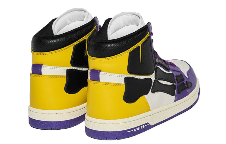 AMIRI Skel Top Hi Purple Gold Black White — фото 3