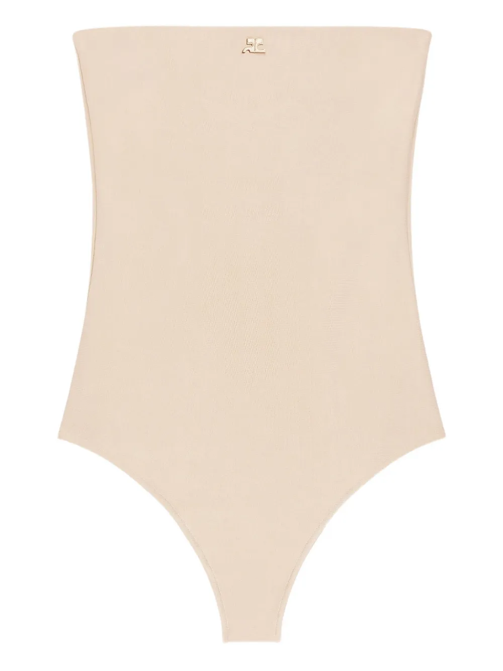 

Боди без бретелей Courrèges, нейтральный