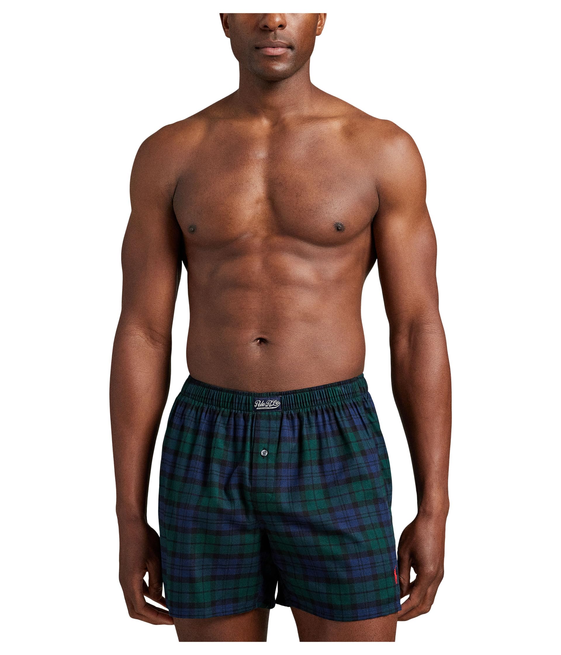 

Боксеры Polo Ralph Lauren Plaid Flannel Boxer, цвет Blackwatch Plaid/RL2000 Red PP