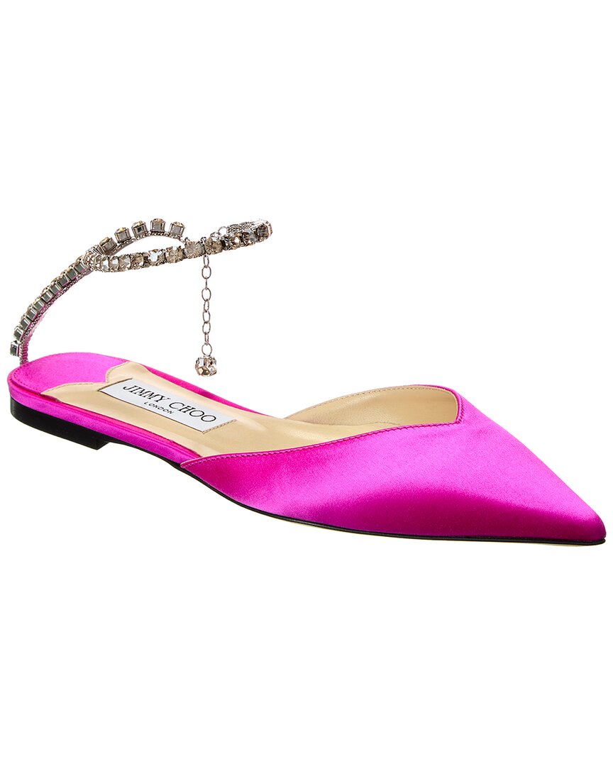 Сатиновые туфли Jimmy Choo Saeda Flat, цвет multi
