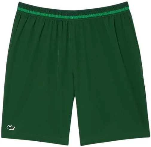 Шорты Lacoste Men's Tennis X Novak Djokovic, зеленый/ярко-зеленый — фото 4