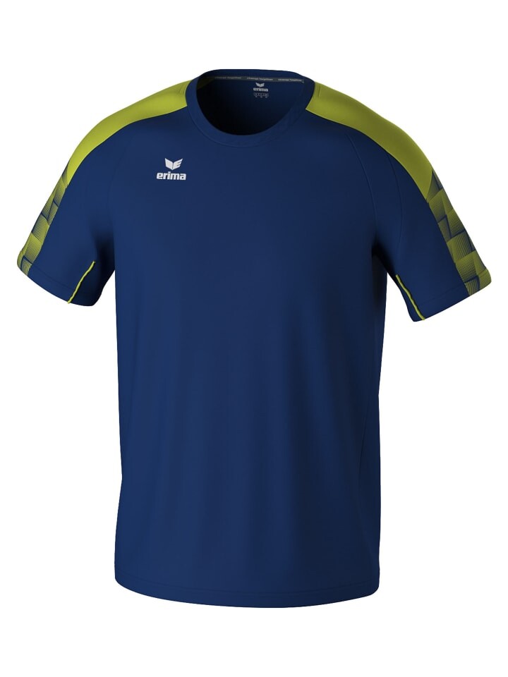 

Спортивная футболка erima, цвет new navy/lime
