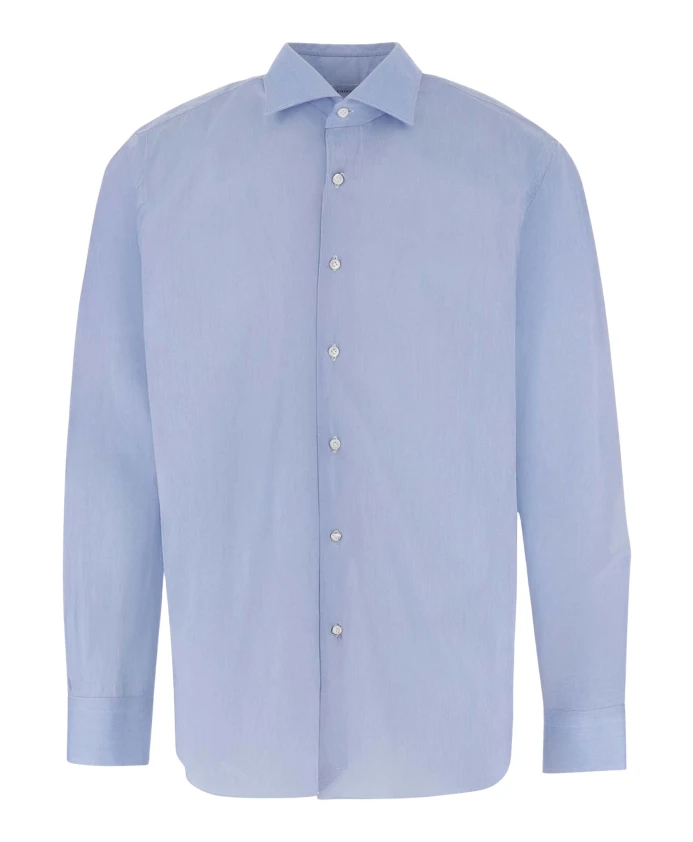 

Рубашка из эластичной хлопковой смеси Alessandro Gherardi, синий