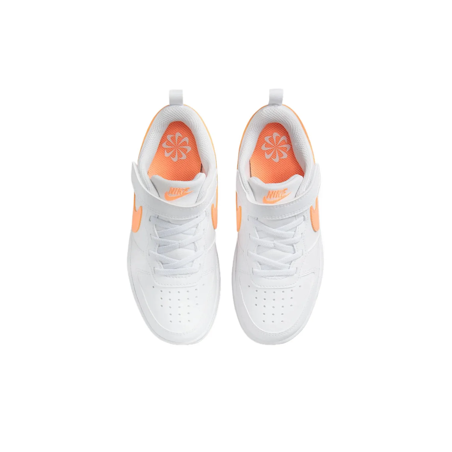Nike Детские скейтерские кроссовки Court Borough белый/персиковый красный — фото 4