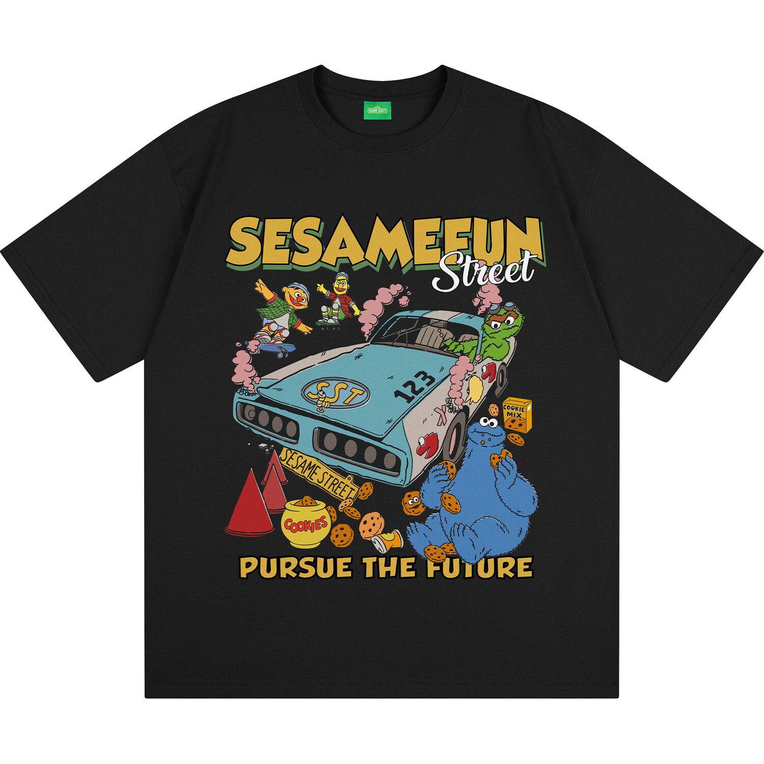 

Футболка унисекс Sesame Street, белый