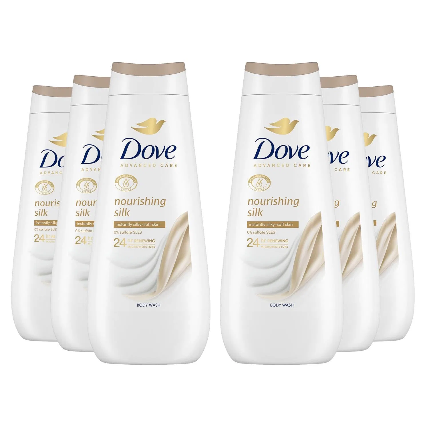 Гель для душа Nourishing Silk от Dove Advanced Care, 6 x 400 мл Dove