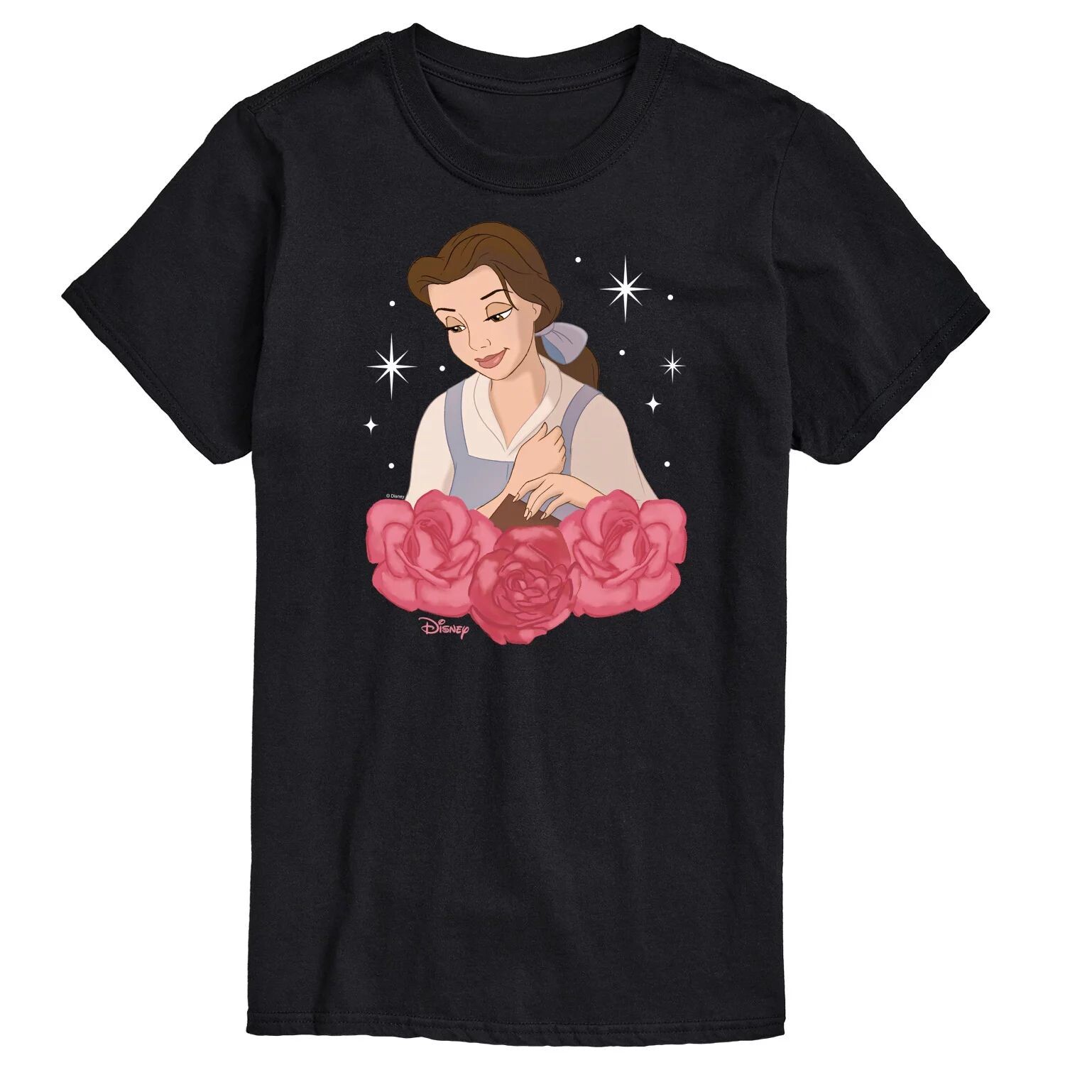 

Футболка с рисунком Princess Big & Tall Belle Roses Disney, черный