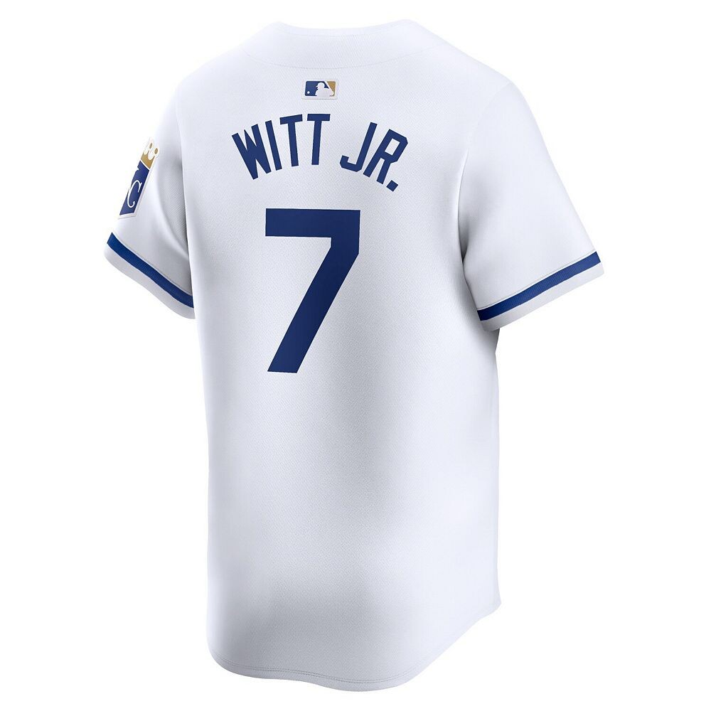 Мужская белая майка Nike Bobby Witt Jr. Kansas City Royals Home Limited Player, цвет Ryl White — фото 4