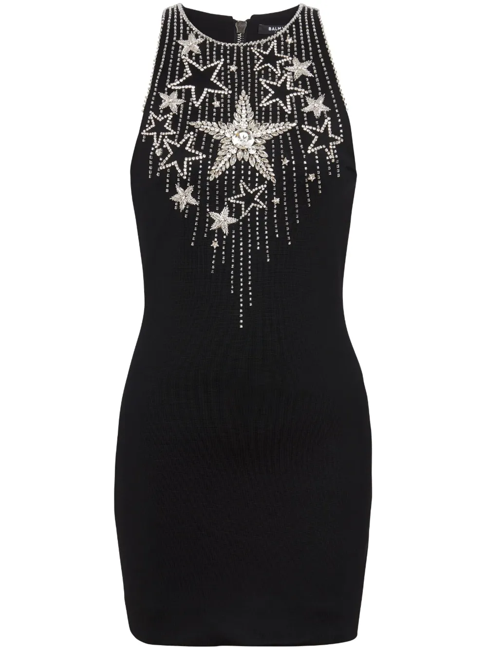 

Платье мини Falling Stars с вышивкой BALMAIN, черный