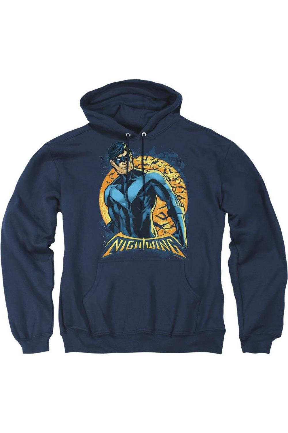 

Толстовка с капюшоном Batman Nightwing Moon для взрослых Gildan, темно-синий